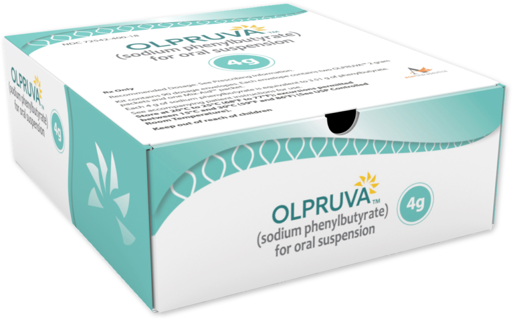 OLPRUVA (sodium phenylbutyrate) for oral suspension 4g dosage kit